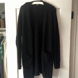Bobeau Black L Cardigan Sweater